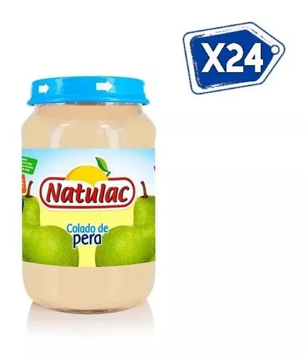 Compota Sabor A Pera Natulac 186gr Bulto 24u