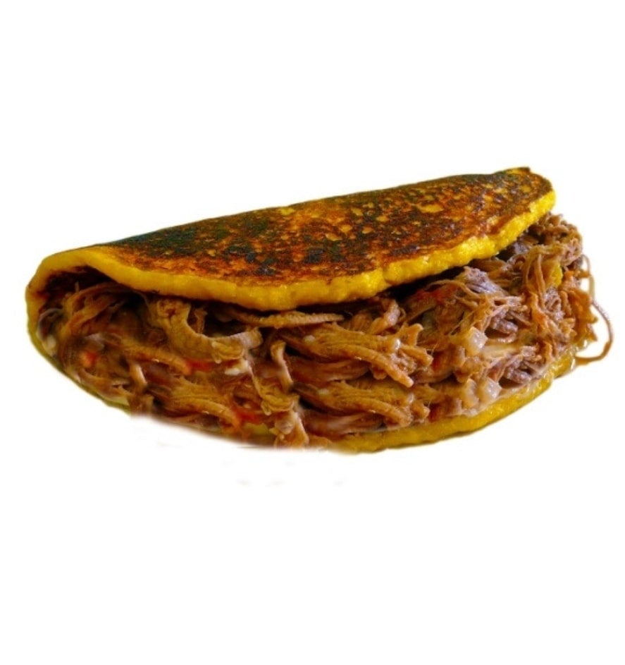 Cachapa carne esmechada