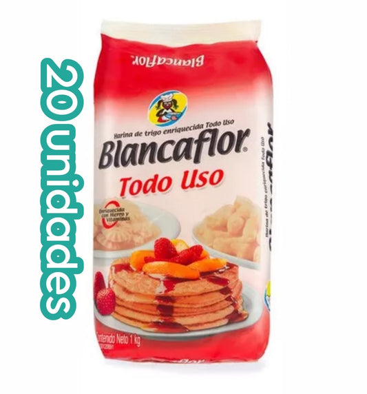 Bulto 20 Harina Trigo Todo Uso Blancaflor 1kg