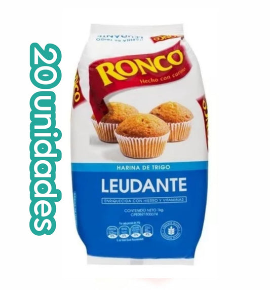 Bulto 20 Harina Trigo leudante Ronco 1kg