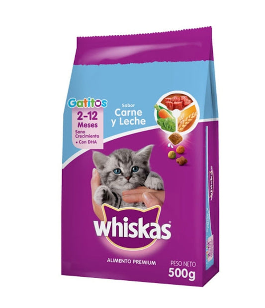 Whiskas Carne Y Leche 500g