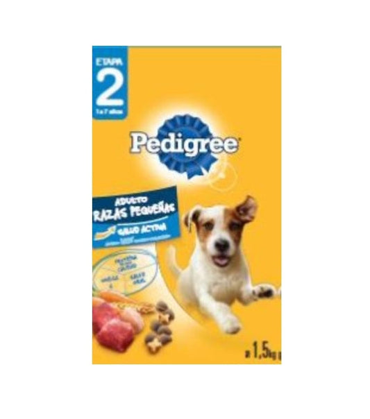 Pedigree Etapa 2 Adulto Razas Pequeñas 1.5Kg