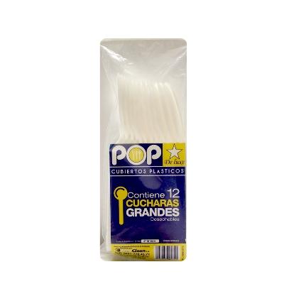 Cucharas Pop Deluxe Desechable 12u - Domi Delivery