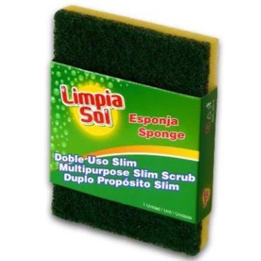 Esponja Limpia Sol Doble Uso Slim 1u - Domi Delivery