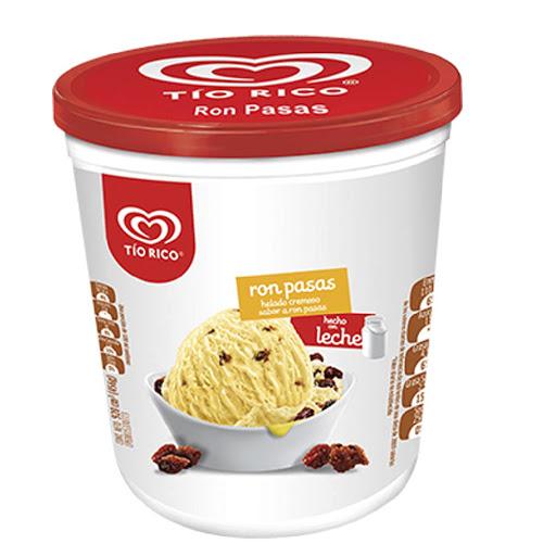 Helado Tio Rico Ron Pasas 850Ml - Domi Delivery