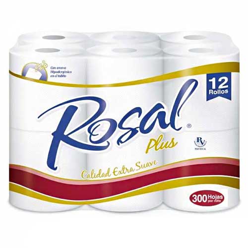 Papel Higienico Rosal Plus 12r 300h - Domi Delivery