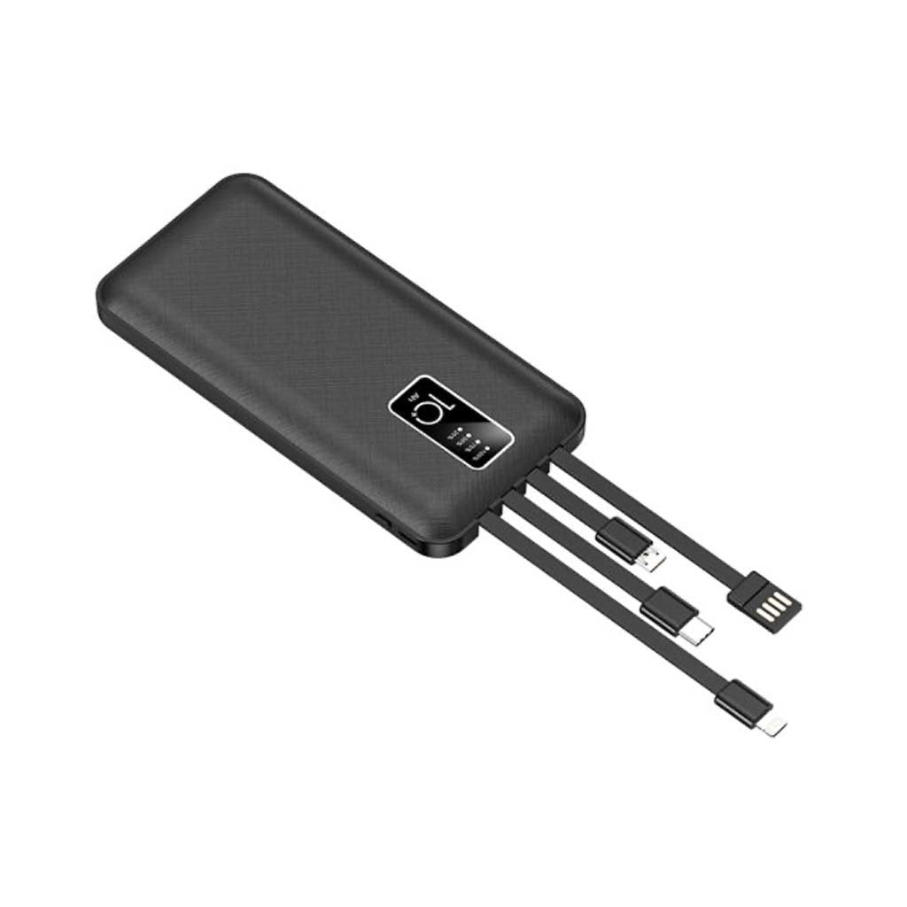 POWER BANK U40 4 OUTPUT 20.000 MAH(BLANCO-NEGRO) - Domi Delivery