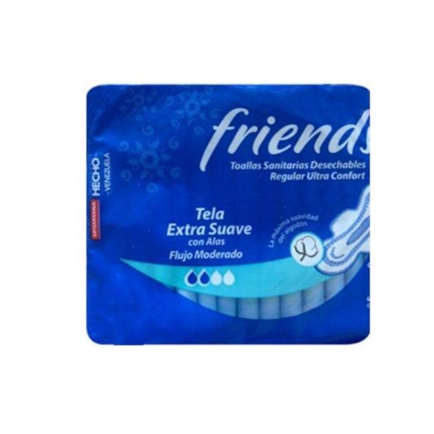 Toalla Sanitaria Friends Tela Regular 14u - Domi Delivery