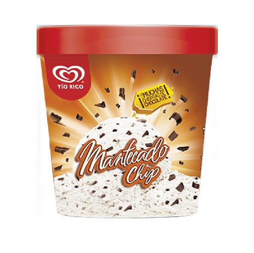 Helado Tio Rico Mantecado Chips Hogar 700Ml