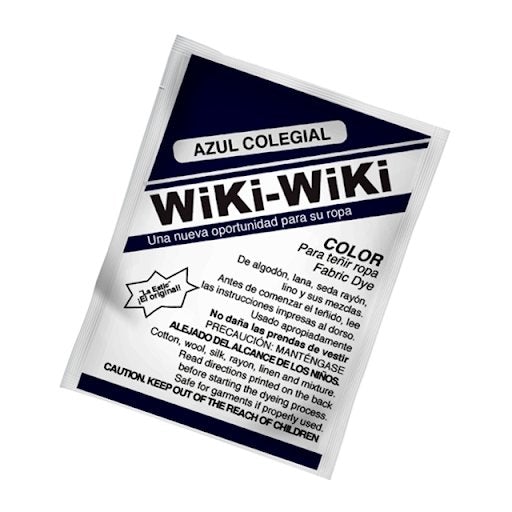 Wiki-Wiki Polvo Para Teñir Azul Colegial - Domi Delivery